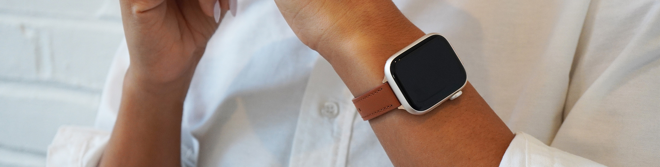 Iphone leather band on sale