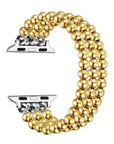 Nova Gold Stainless-Steel Bracelet Band for Apple Watch® Bead Detail Close-Up