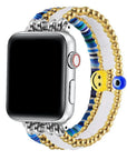 Bestie Beaded Band in Blue for Apple Watch® by Posh Tech