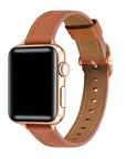 Carmen Brown Skinny Leather Apple Watch® Band by Posh Tech