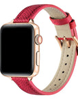 Cleo Hot Pink Skinny Leather Apple Watch® Band by Posh Tech