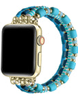 Emily Blue Beaded Band for Apple Watch® Band by Posh Tech