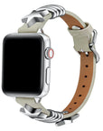 Austin Star Chalk Leather Band for Apple Watch®
