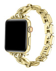 Poppy Gold Link Stainless Steel Apple Watch® Band by Posh Tech