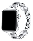 Aphrodite Heart Steel Band for Apple Watch One Size Fits All - Silver