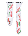 Holiday Printed Silicone Bands for Apple Watch