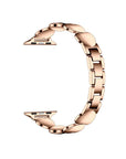 Aphrodite Rose Gold Apple Watch® Band Close-Up of Polished Link