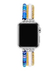Bestie Beaded Band for Apple Watch® on Wrist by Posh Tech