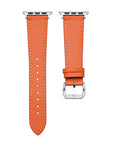Calf Leather Band for Apple Watch Orange - F