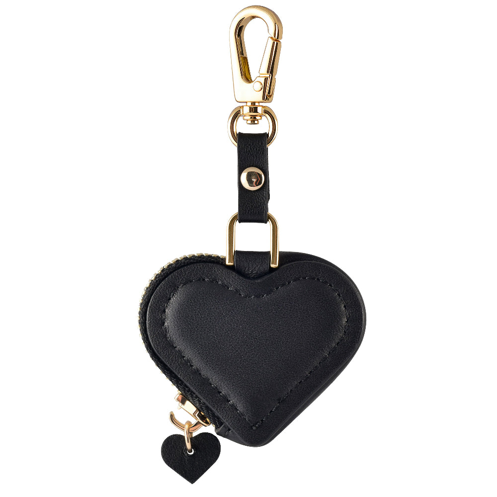 Heart Leather Bag Charm for AirTag