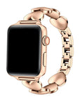 Aphrodite Heart Rose Gold Stainless Steel Band for Apple Watch® by Posh Tech