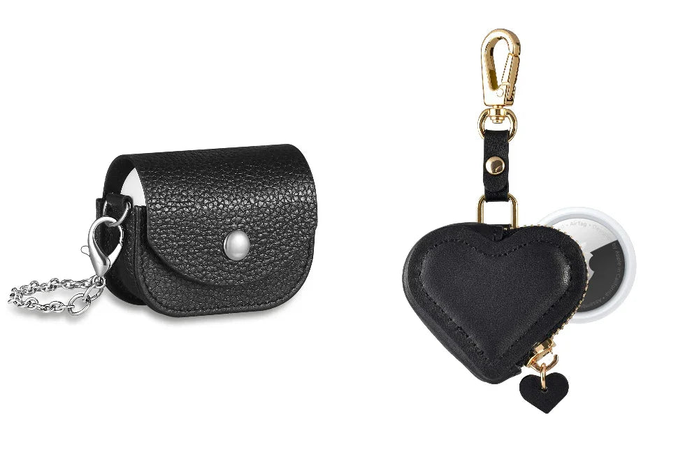 Leather Purse + Charm for AirTag and AirPods Pro Bundle – Posh Tech