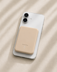 Posh Tech baby pink ultra slim magnetic power bank charging iPhone