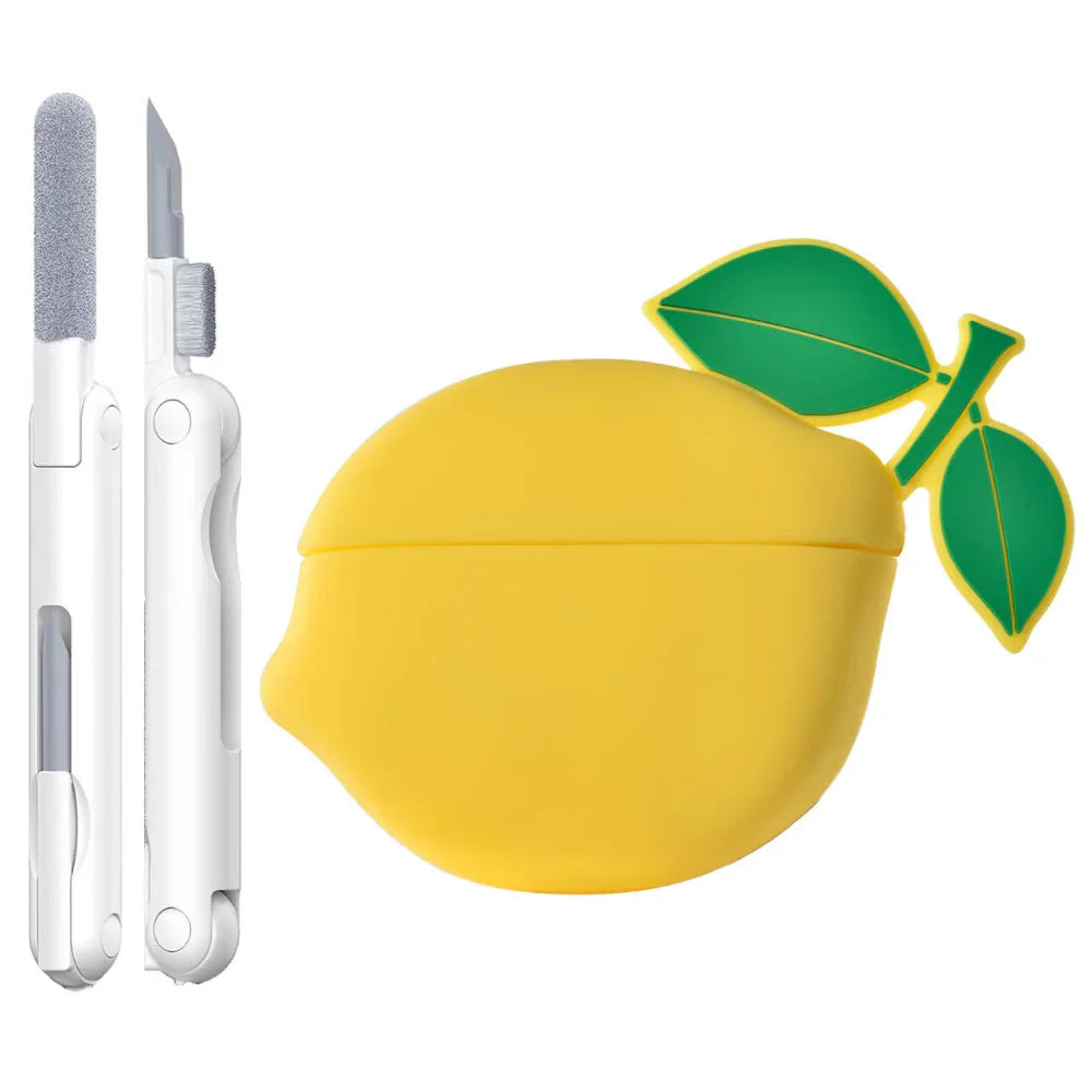Lemon Silicone Case + Cleaning Tool for AirPods Pro® – Posh Tech