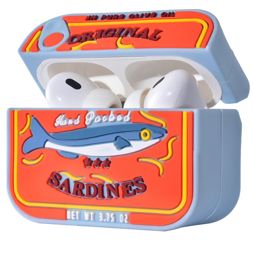 Sardine Can AirPods Pro Case – Silicone Headphones Holder | Posh Tech