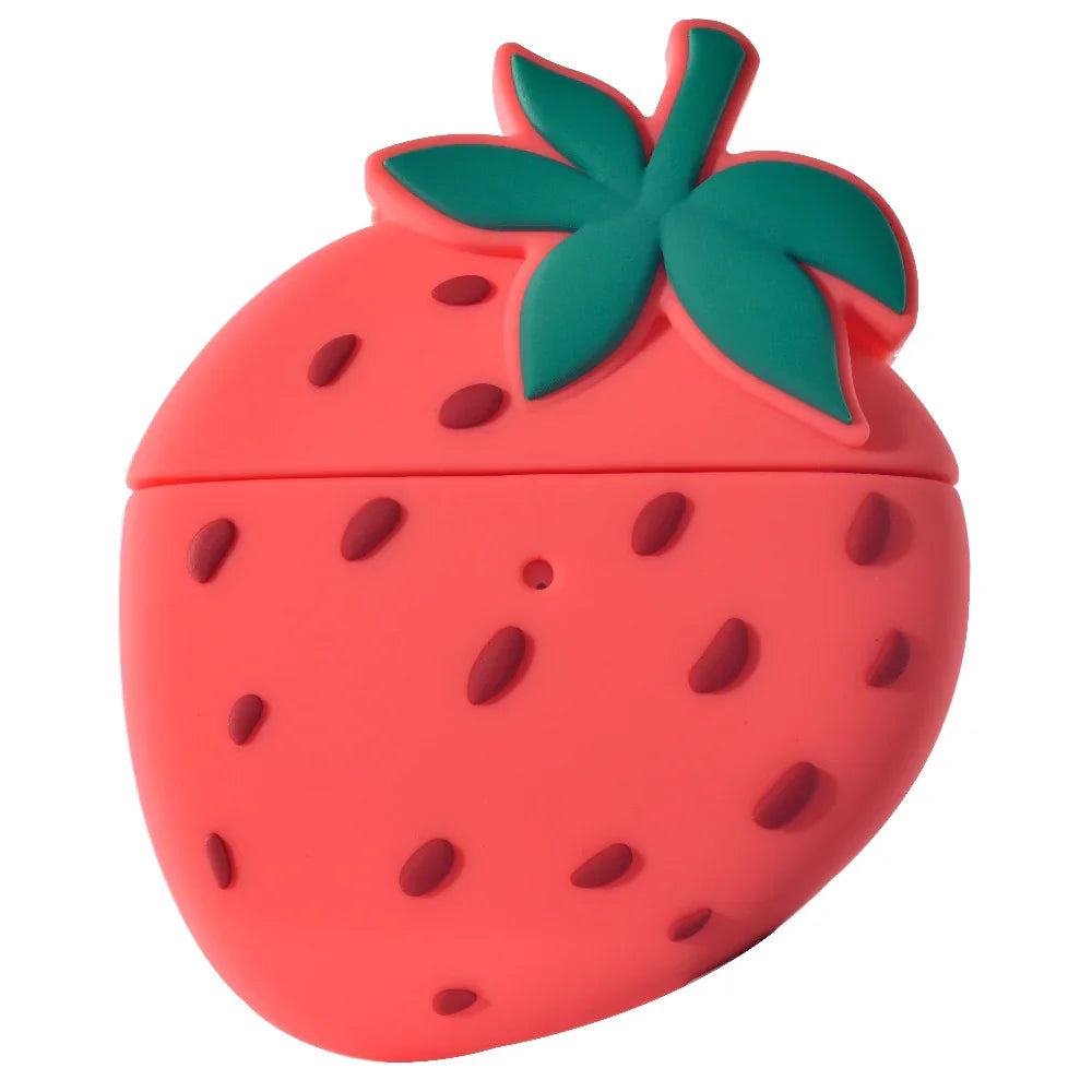 Strawberry Silicone Case + Cleaning Tool for AirPods Pro® – Posh Tech