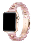 Aria Pink Tortoise Stainless Steel Band for Apple Watch® by Posh Tech