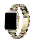 Aria Light Natural Tortoise Resin Stainless Steel Band for Apple Watch® by Posh Tech