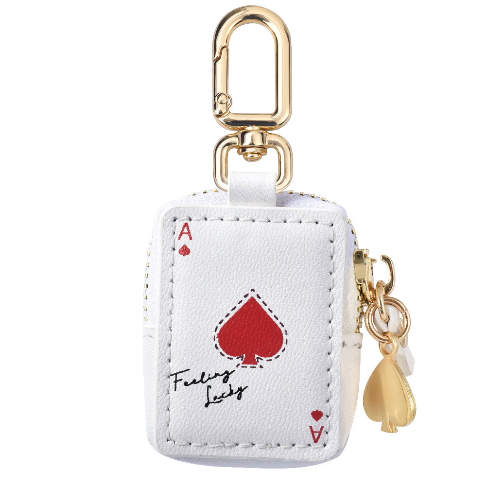 Feeling Lucky Leather Bag Charm for AirTag