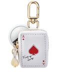 Feeling Lucky Leather Bag Charm for AirTag® by Posh Tech