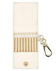 Perfect Match Leather Bag Charm for AirTag® Open View by Posh Tech