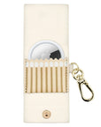 Perfect Match Leather Bag Charm for AirTag® Inside Matches Detail with Tracker