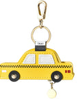 Rear View of Taxi Leather AirTag® Charm by Posh Tech