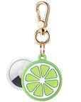 Lime Silicone Bag Charm for AirTag® Keychain by Posh Tech