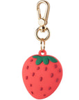 Strawberry Silicone Bag Charm for AirTag® with Seed Detail