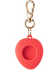 Strawberry Silicone Bag Charm for AirTag® Back of Charm with Insert by Posh Tech