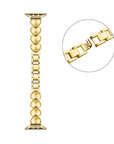 Aphrodite Band for Apple Watch® Laid Flat Close Up of Closure
