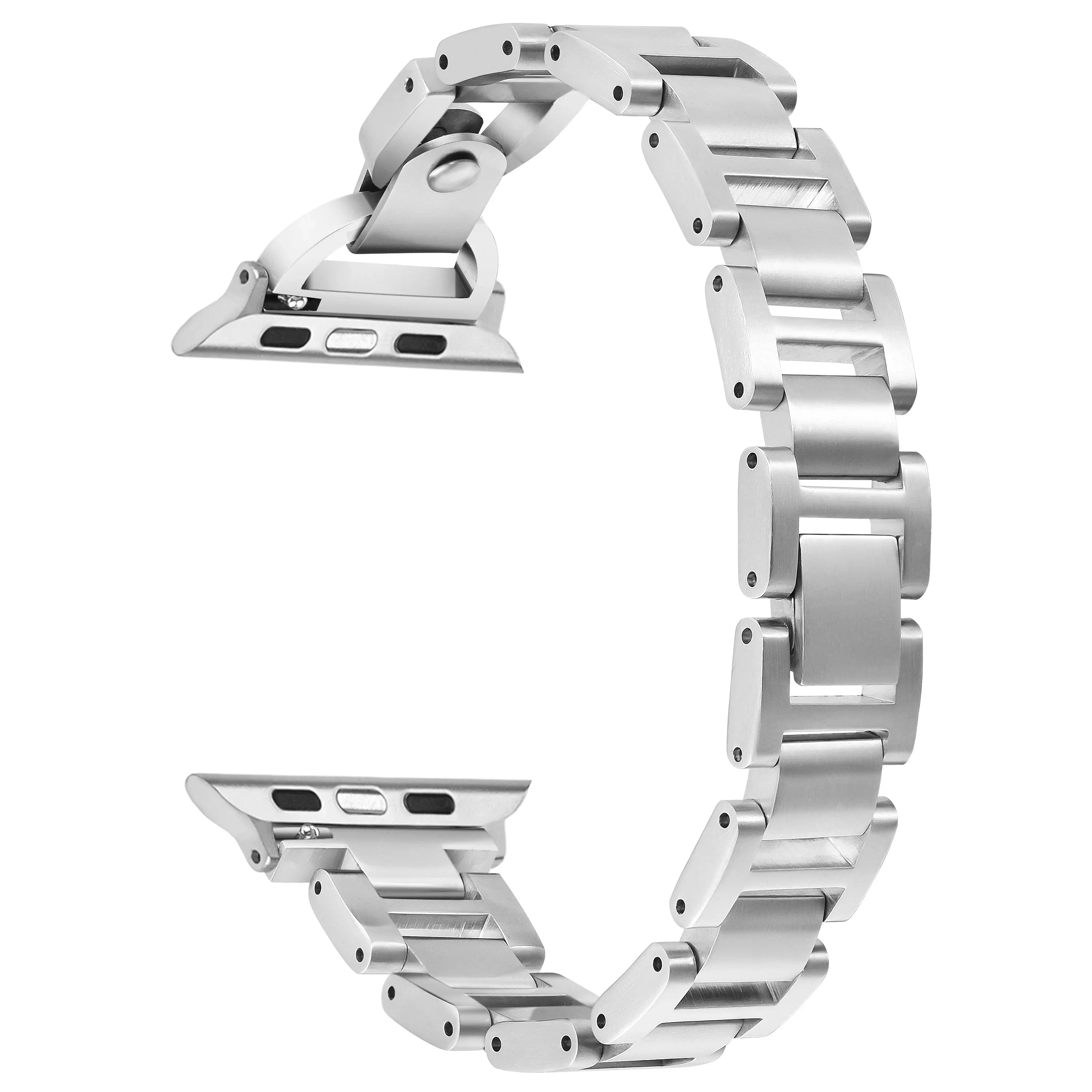 (apple)バリアルハンドル シルバー Avery Stainless Steel Apple Watch® Band – Minimalist Polished