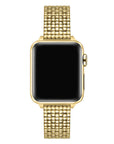 Gold Stainless Steel Chain Apple Watch® Band on Wrist by Posh Tech