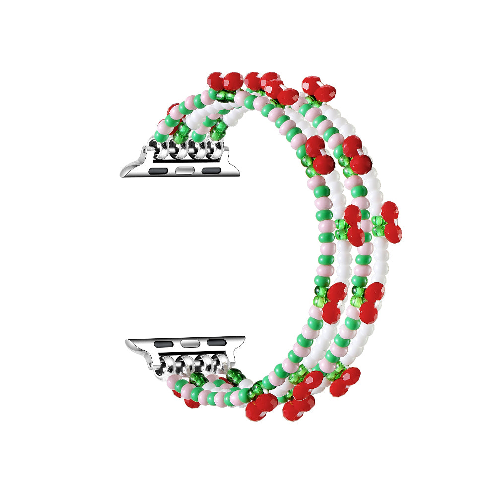 Cherry Beaded Band for Apple Watch – Posh Tech