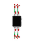 Cherry Beaded Band for Apple Watch