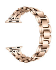 Crush Rose Gold Apple Watch® Band Close-Up of Polished Link