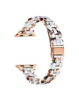 Ivory Tortoise Resin Apple Watch® Band with Closure