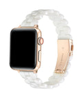 Elle White Tortoise Resin Apple Watch® Band by Posh Tech