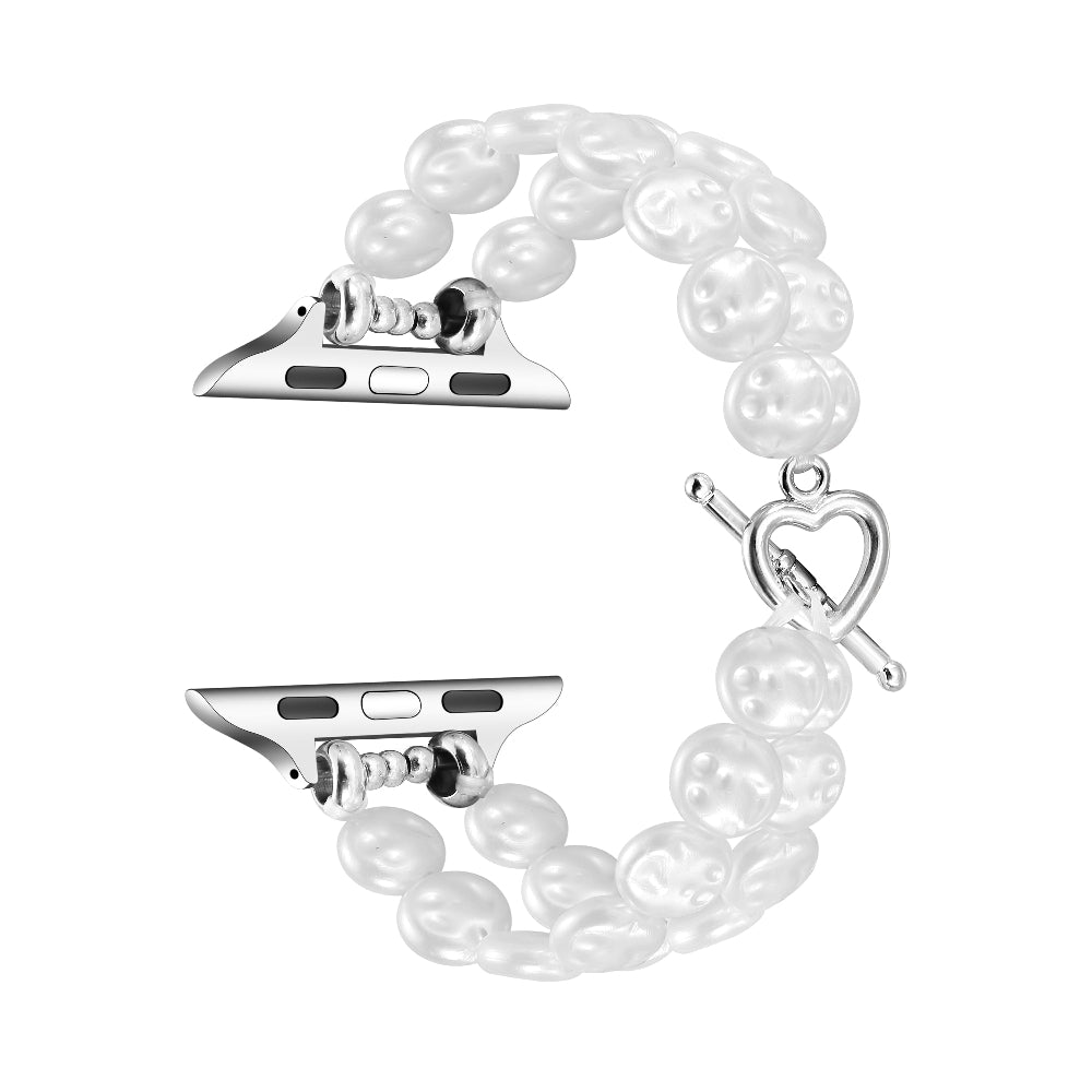 The Posh Tech★ビーズストラップAPPLE WATCH BANDシルバー Eloise Faux Pearl Band for Apple Watch – Posh Tech