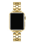 Emery Gold Stainless Steel Band for Apple Watch® on Wrist by Posh Tech