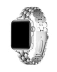Emery Silver Stainless Steel Apple Watch® Band by Posh Tech