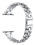 Emery Stainless Steel Apple Watch® Band Close-Up of Links and Closure