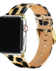 Leopard Leather Apple Watch Band