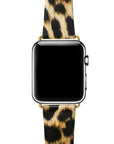 Leopard Leather Apple Watch Band