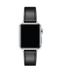 Drake Black Leather Band for Apple Watch® on Wrist by Posh Tech