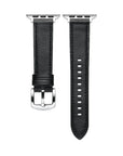 Drake Black Leather Band for Apple Watch® Adapters and Closure