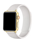 Lychee Cloud White Magnetic Silicone Apple Watch® Band by Posh Tech