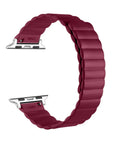 Cherry Lacquer Silicone Apple Watch® Band Close-Up