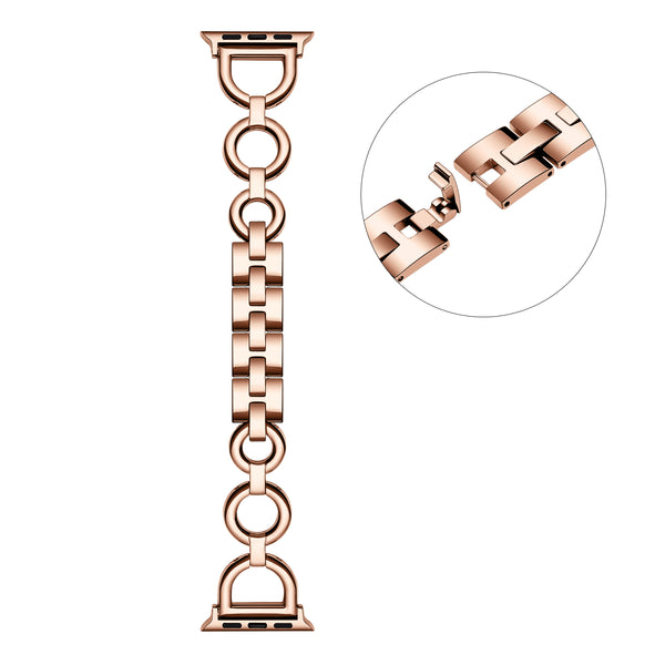 Colette Stainless Steel Circle Link Replacement Band for Apple Watch