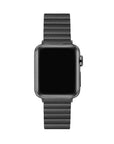 Dakota Magnetic Black Leather Band for Apple Watch® by Posh Tech